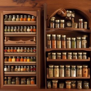 cabinet spice rack